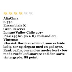 Ensamblaje Gran Reserva 2017